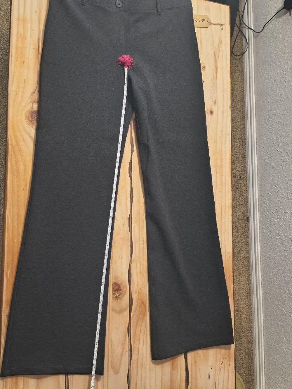 NWT Betabrand Classic Dress Pant Yoga Pants DPYP Charcoal Gray Straight L - Picture 11 of 14